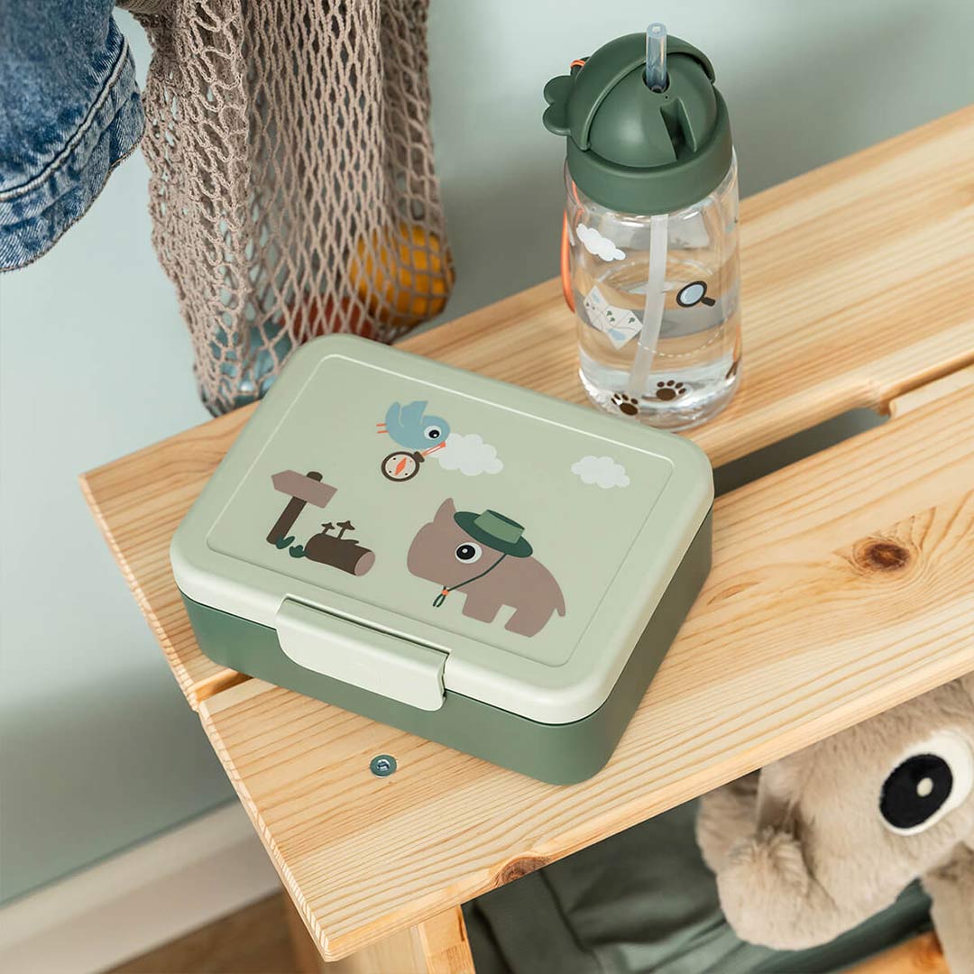Done by Deer Lunch Box With Divider - Tiny Trails Green - Image 8