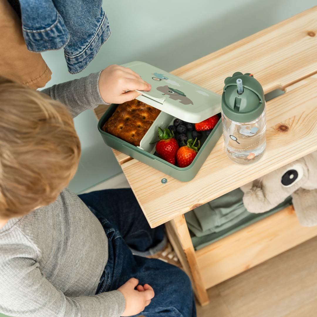 Done by Deer Lunch Box With Divider - Tiny Trails Green - Image 9