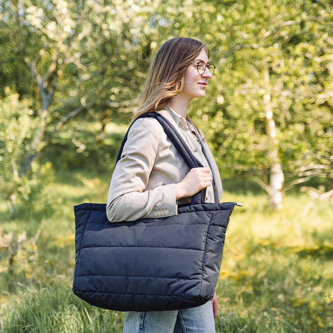 Done by Deer Quilted Changing Tote Bag - Black - Image 2