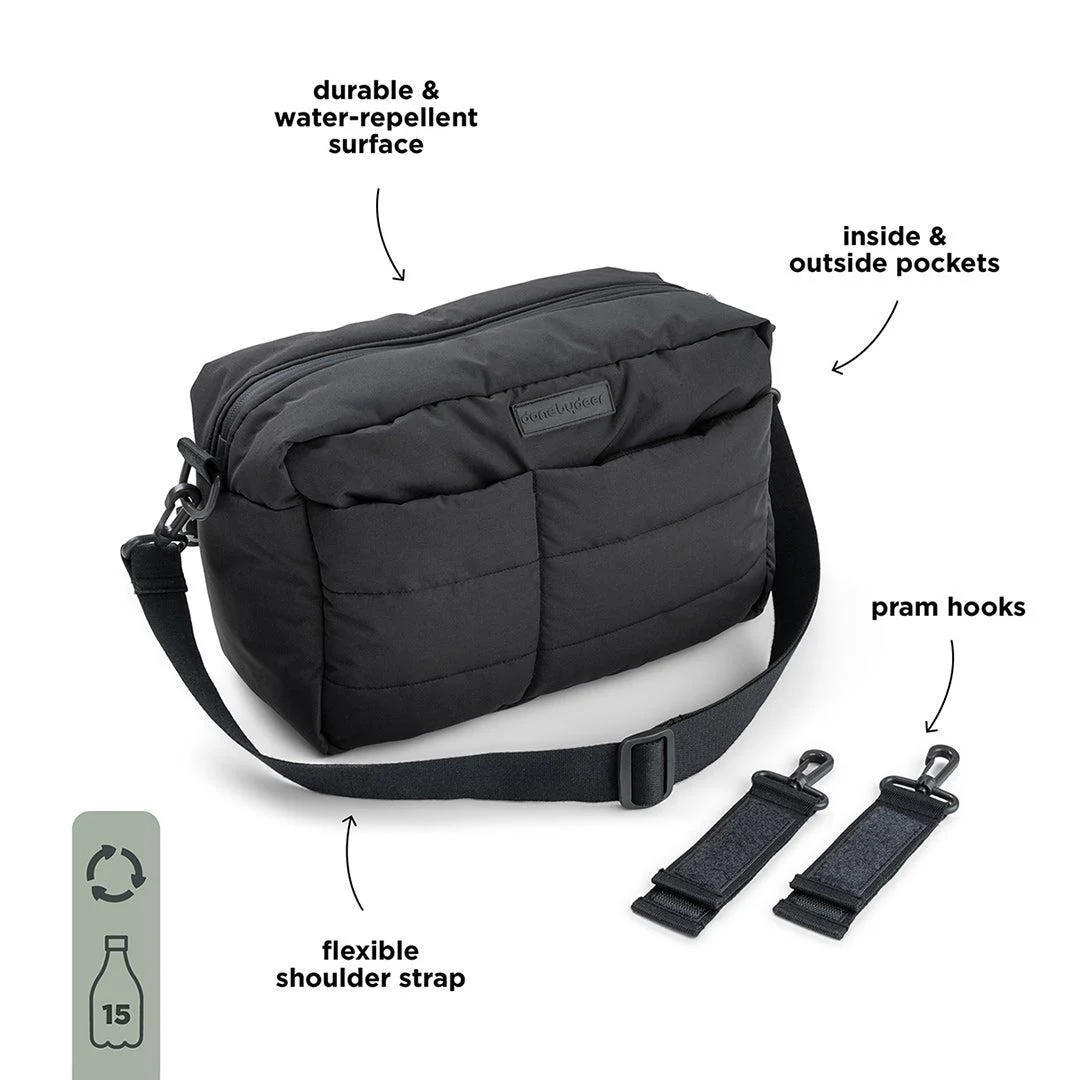 Done by Deer Quilted Stroller Bag - Black - Image 3