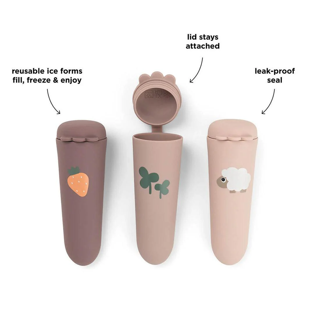 Done by Deer Silicone Ice Pops 3 Pack - Tiny Farm Powder - Image 4