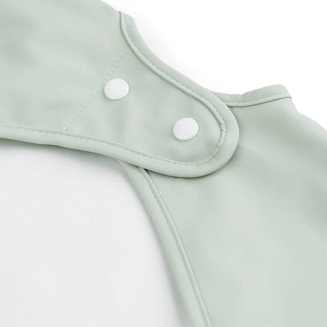 Done by Deer Sleeved Pocket Bib - Green - Croco - Image 4