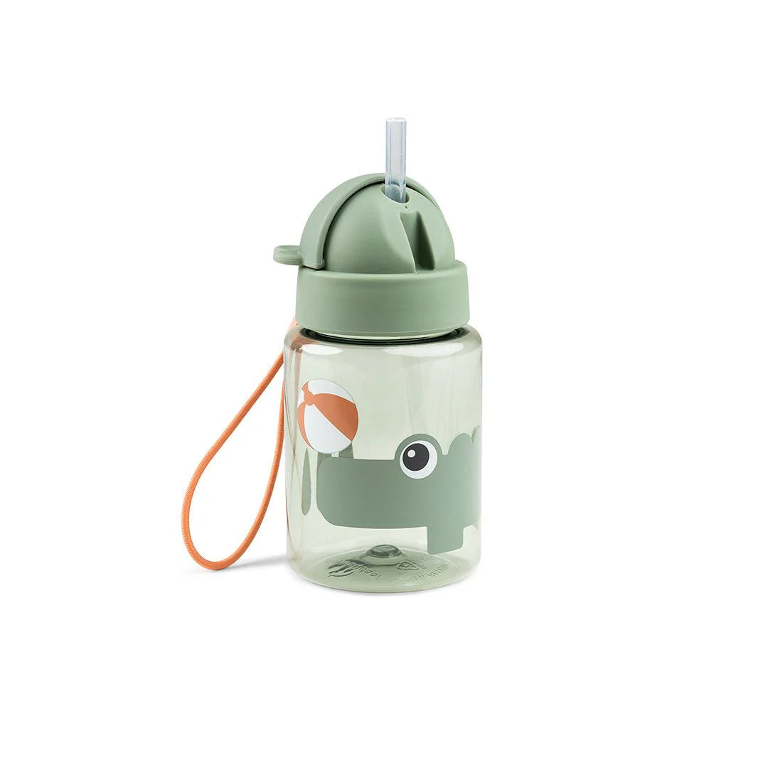 Done by Deer Straw Bottle - Green - Croco - Image 5