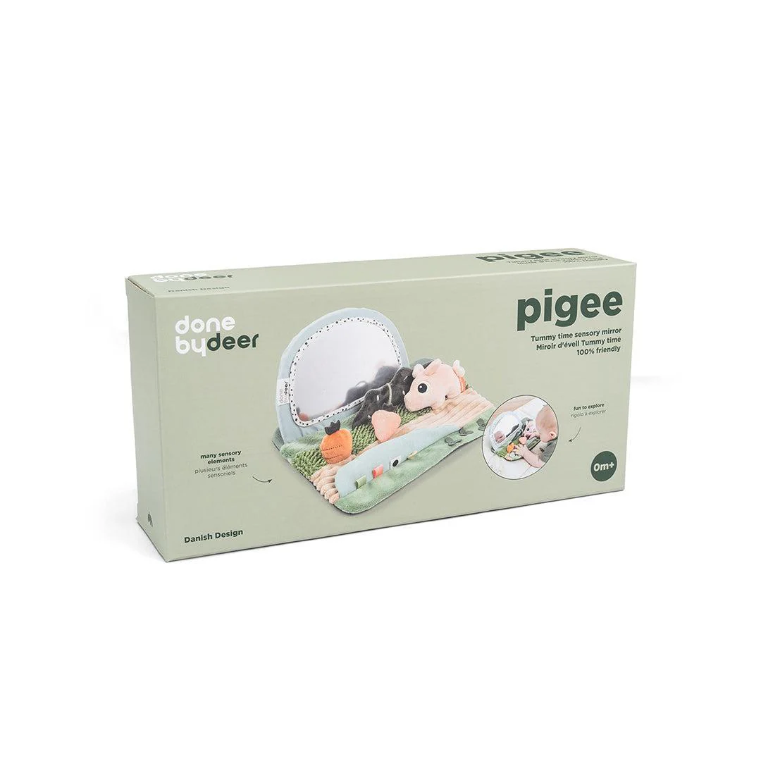 Done By Deer Tummy Time Sensory Mirror - Tiny Farm Colour Mix - Image 3