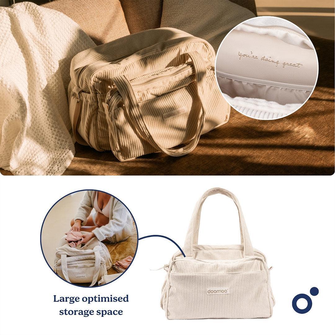 Doomoo Changing Bag - Fluffy Corduroy Beige - Image 6