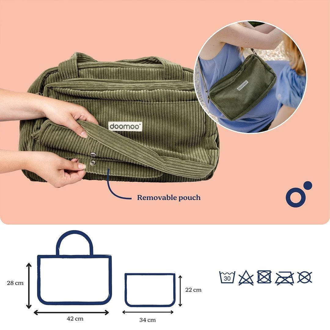 Doomoo Changing Bag - Fluffy Corduroy Khaki - Image 7