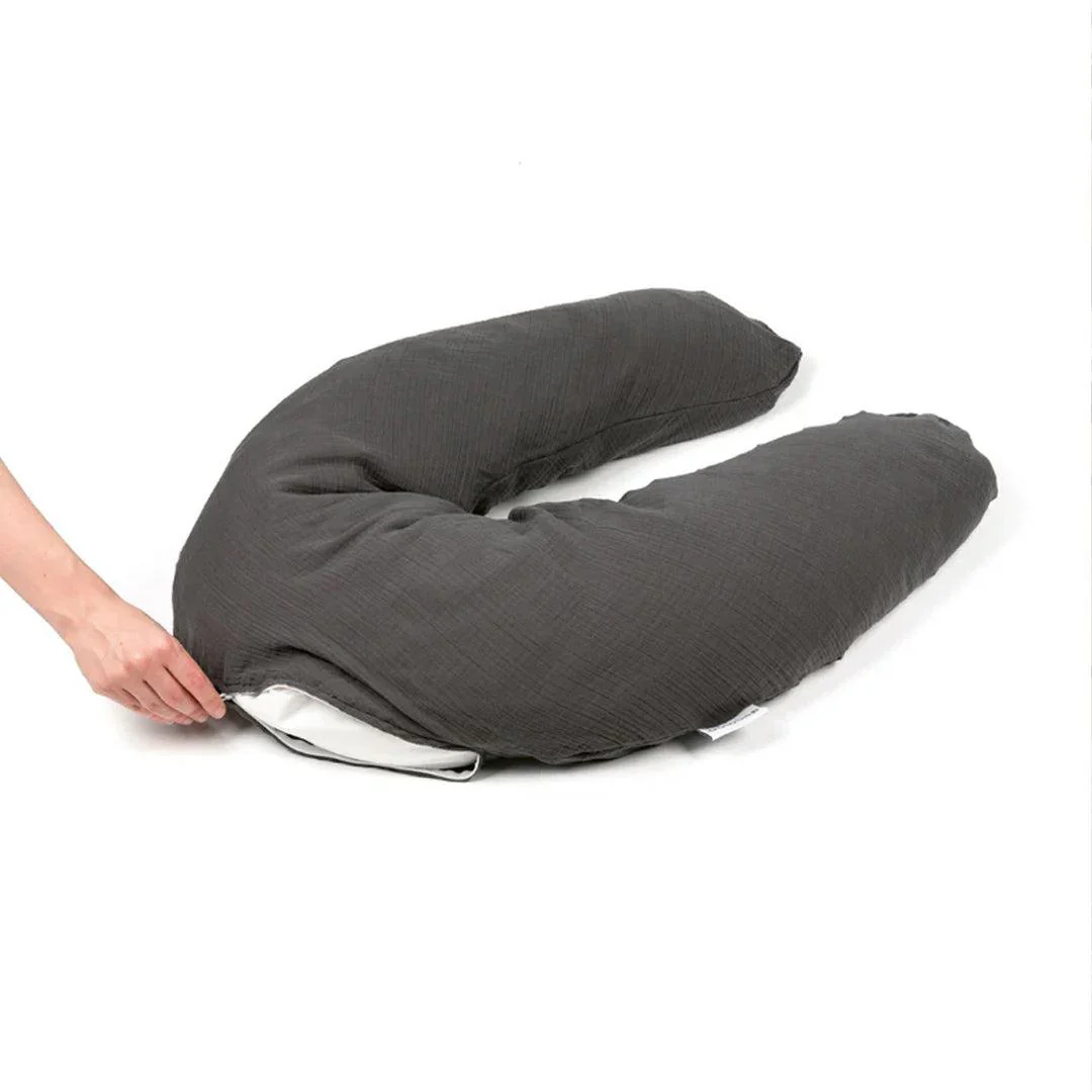 Doomoo Comfy Big Maternity Pillow - Grey - Image 6
