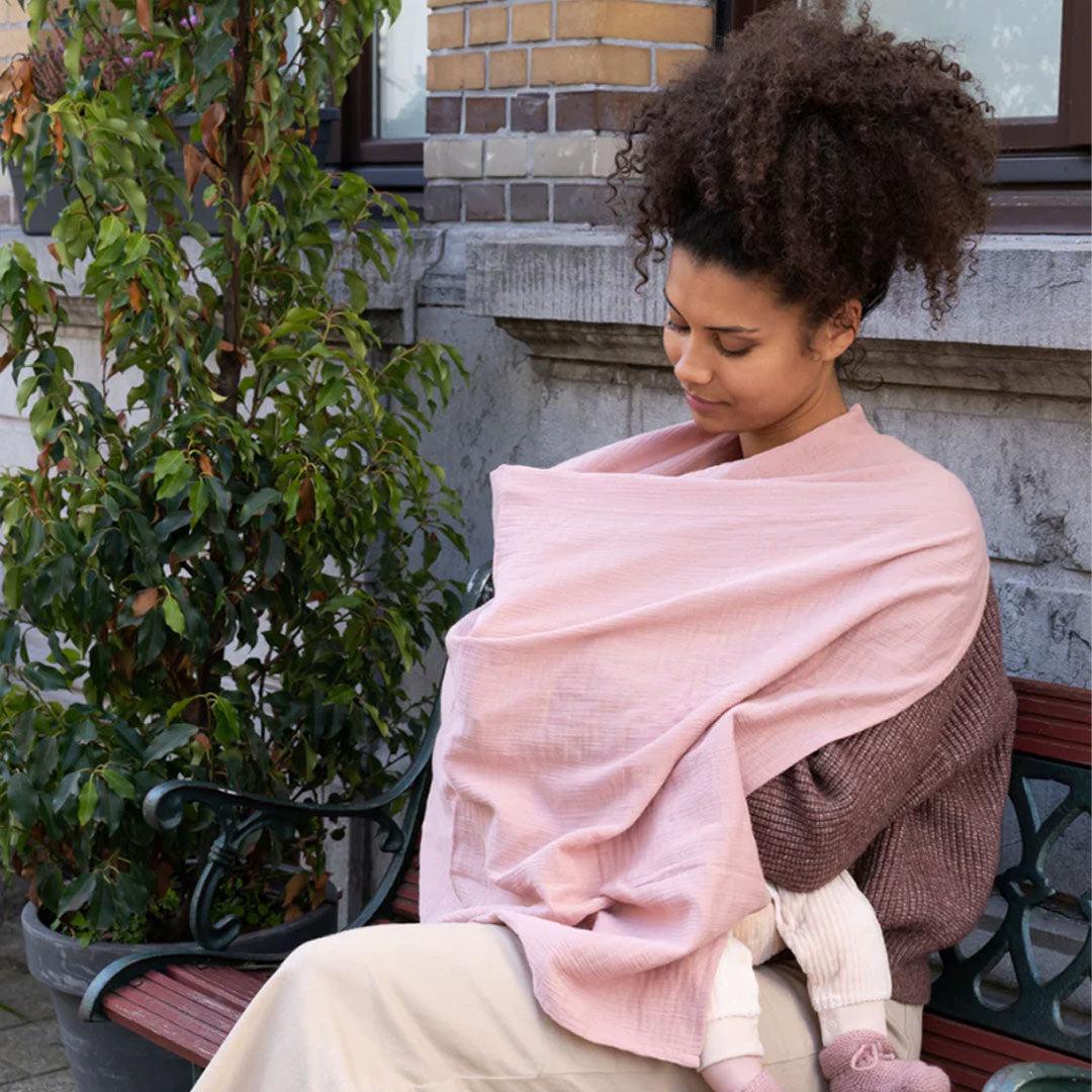 Doomoo Mom N Play Breastfeeding Cape - Pink - Image 3