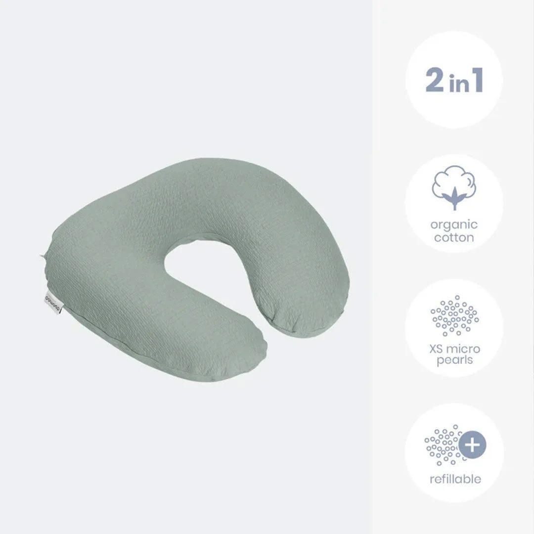 Doomoo Softy Muslin Nursing Pillow - Jersey Green - Image 3