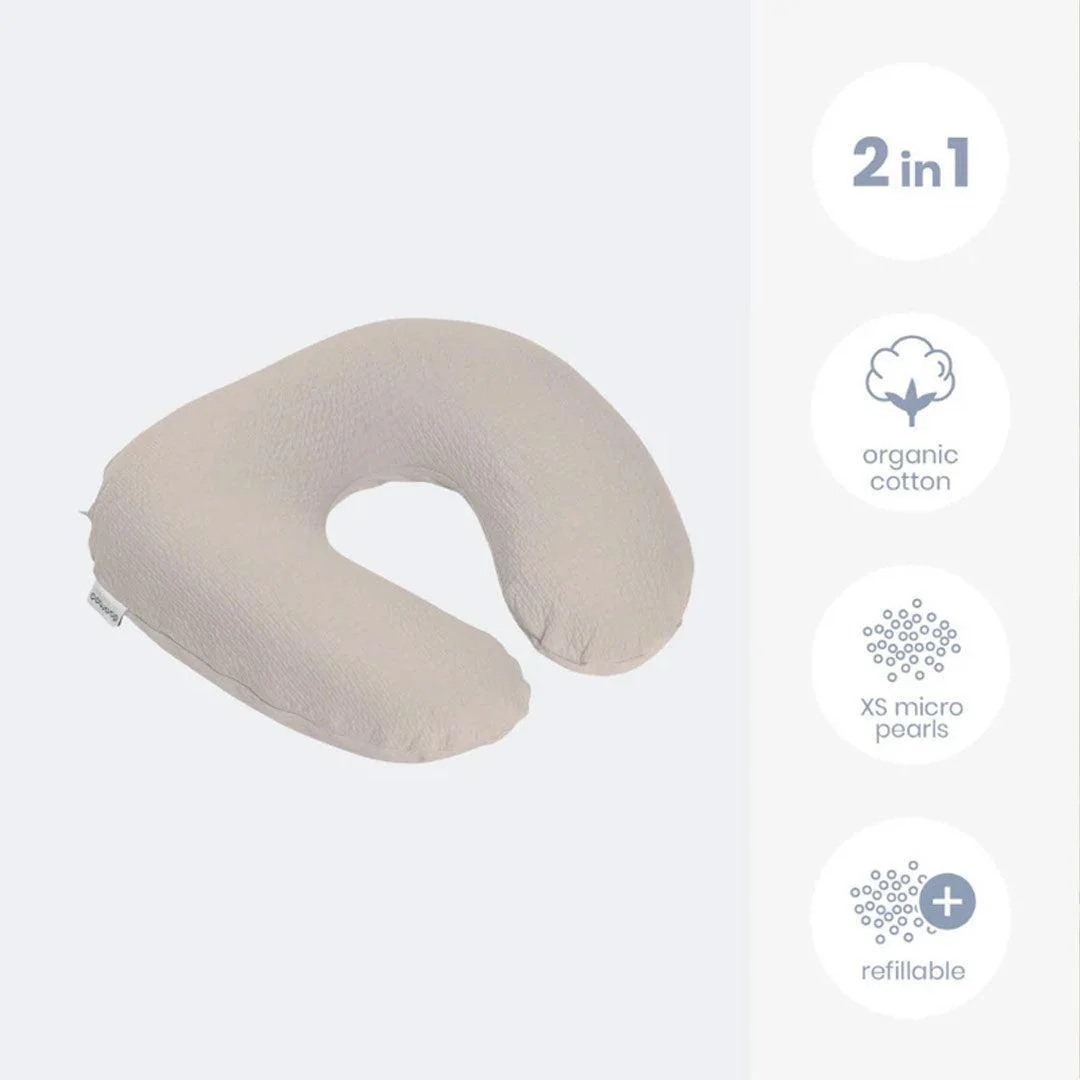 Doomoo Softy Muslin Nursing Pillow - Jersey Sand - Image 4