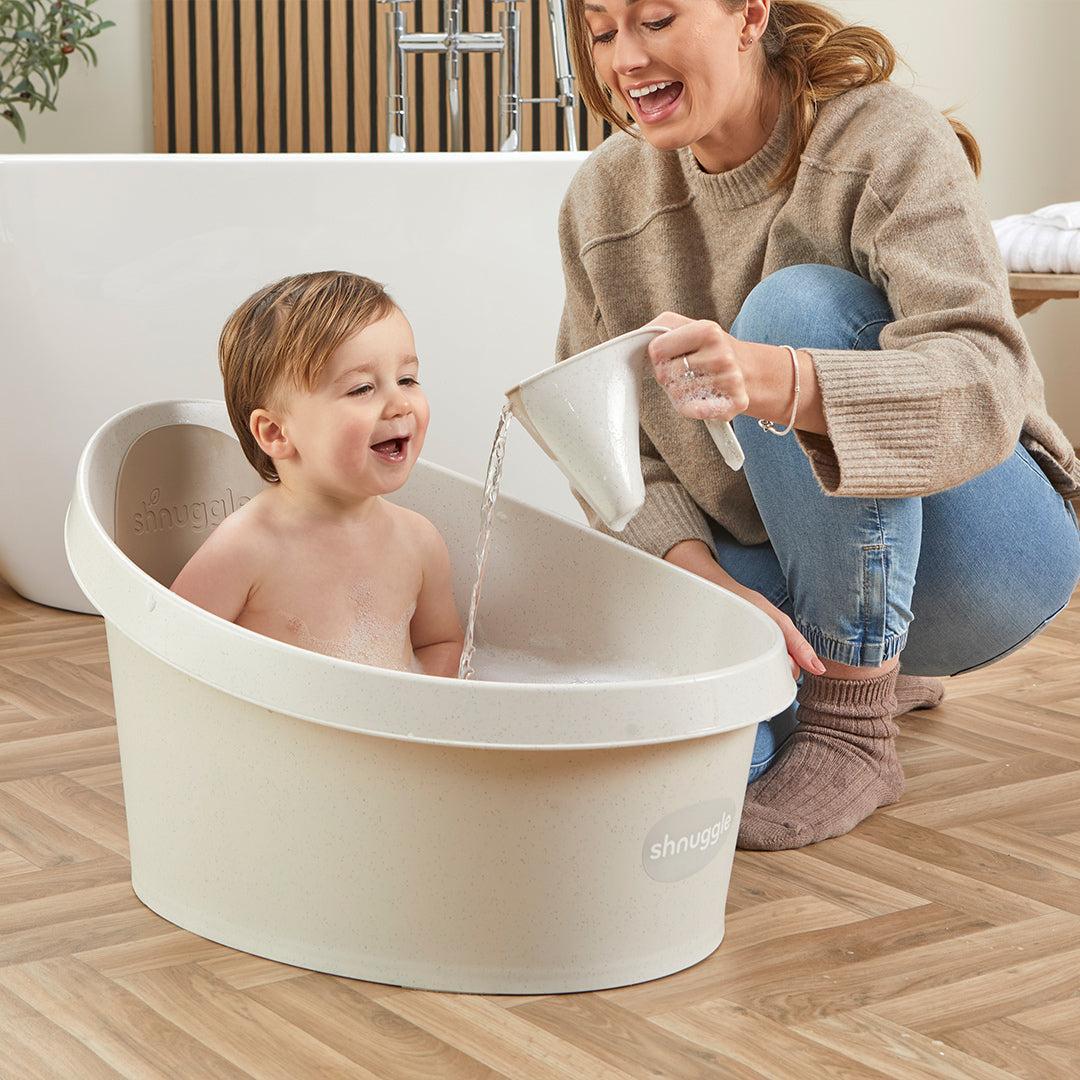 Shnuggle ECO Collection Toddler Bath  - Cookies & Cream - Image 4
