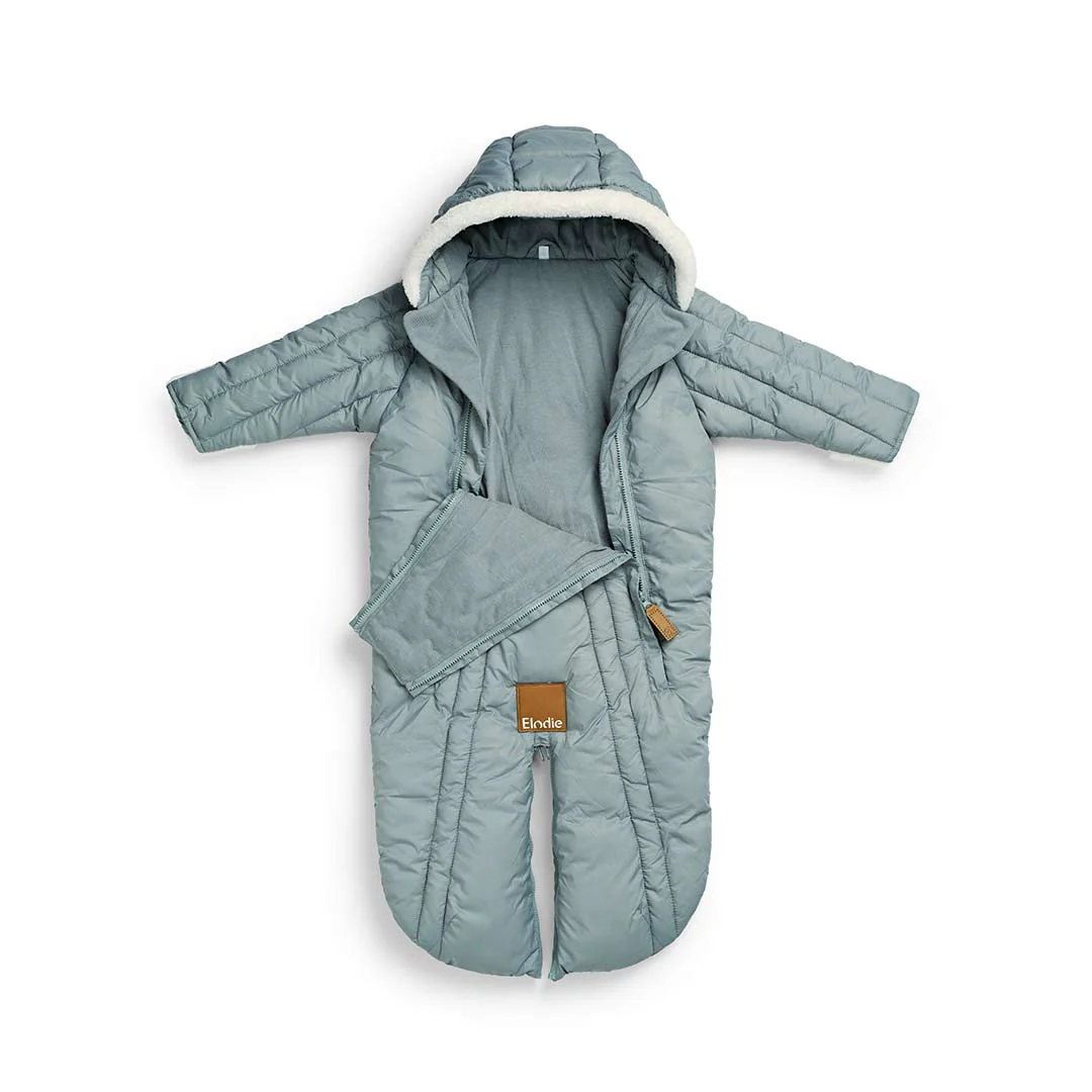 Elodie Details Baby Overall Pramsuit - Pebble Green - Image 4