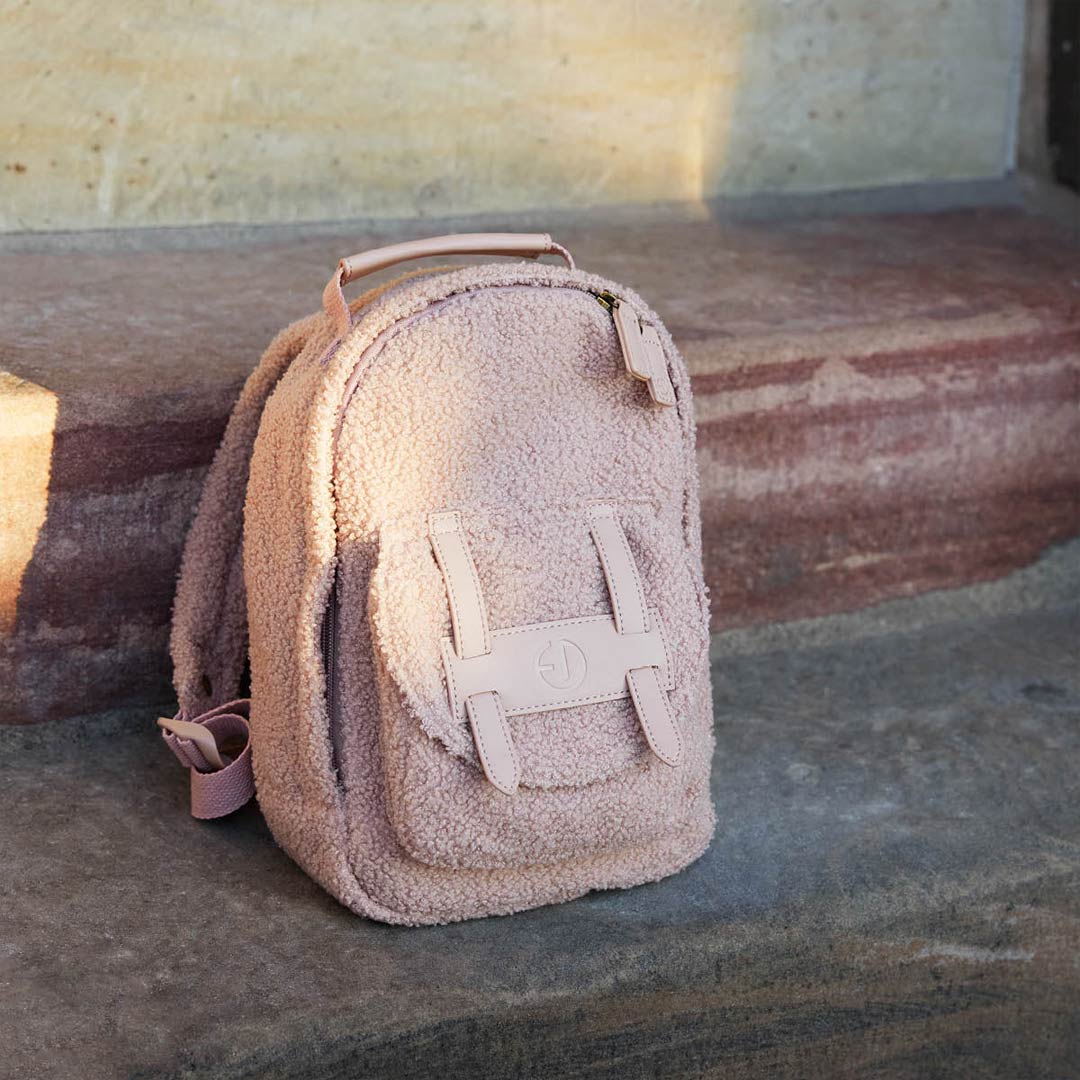 Elodie Details Mini Backpack - Pink Bouclé - Image 3