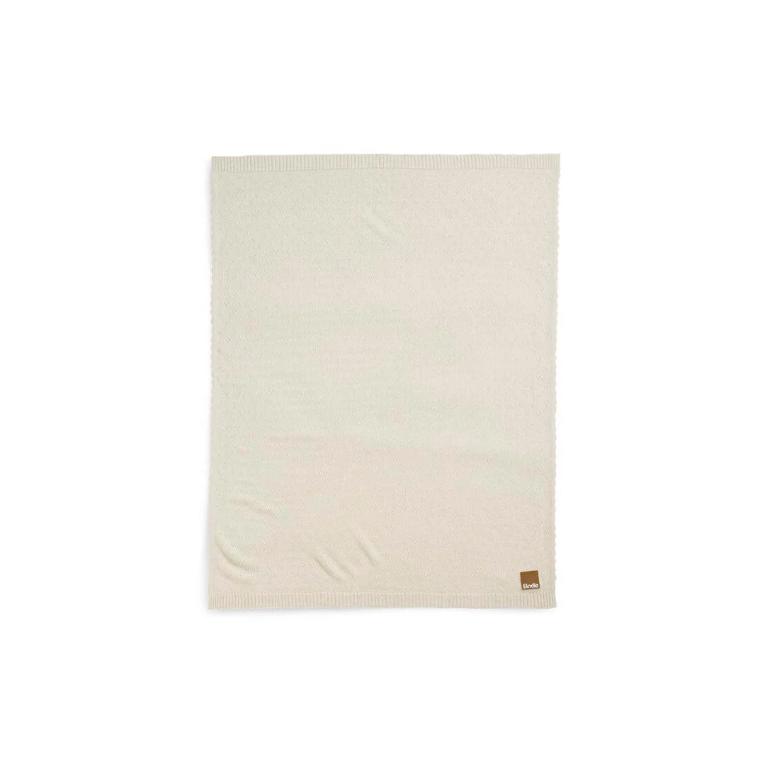 Elodie Details Pointelle Blanket - Creamy White - Image 3