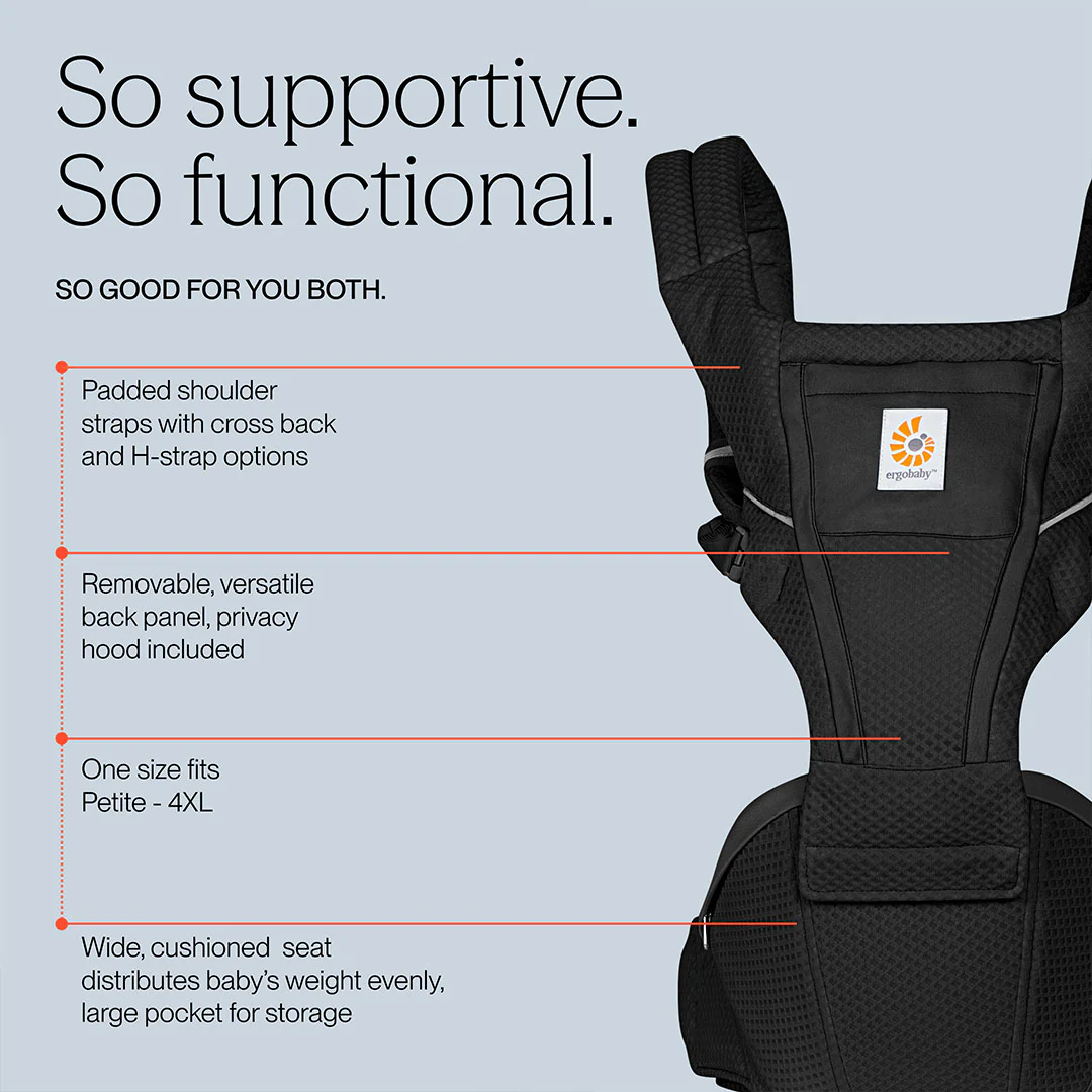 Ergobaby Alta Hip Seat - Onyx Black - Image 4