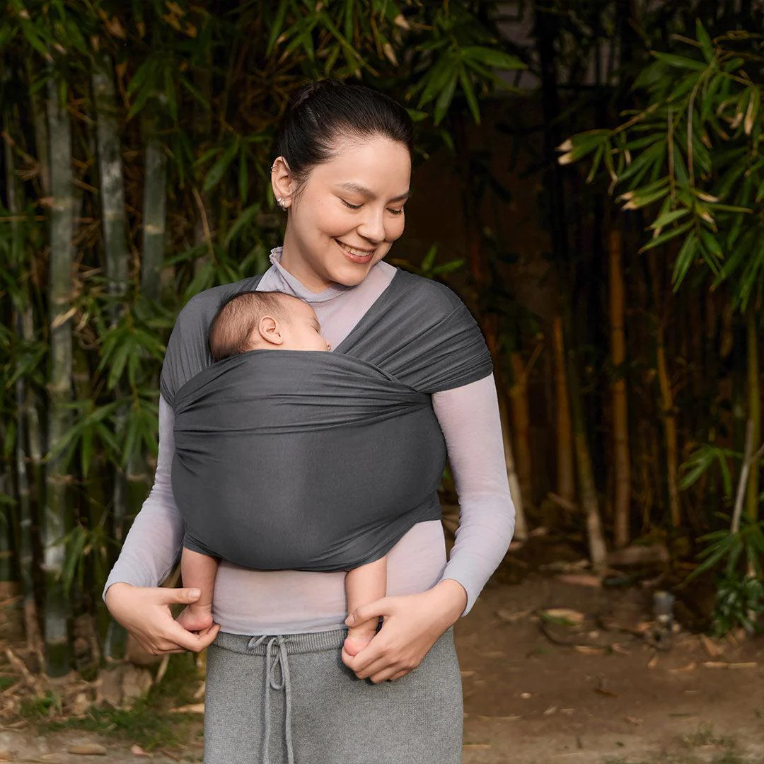 Ergobaby Aura Baby Wrap - Soft Black - Image 10