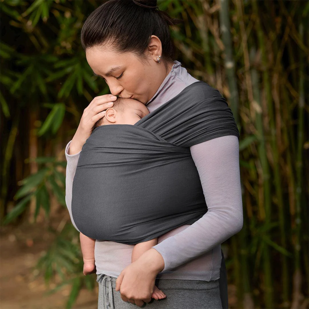 Ergobaby Aura Baby Wrap - Soft Black - Image 8