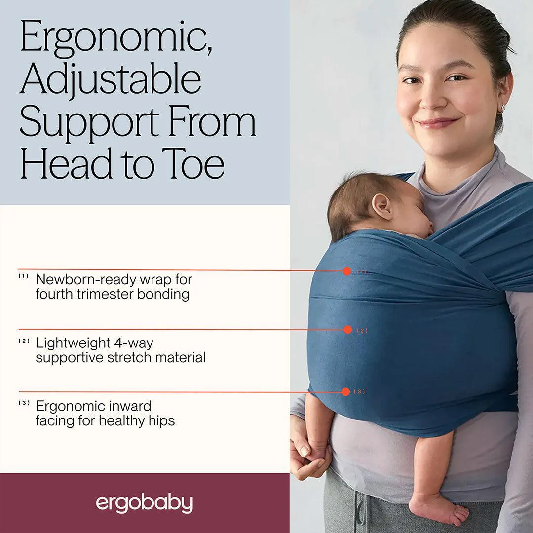Ergobaby Aura Baby Wrap - Twilight Navy - Image 3