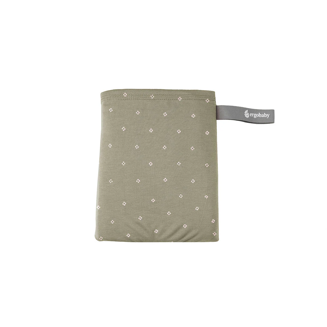 Ergobaby Aura Wrap Sustainable Knit - Olive Diamonds - Image 12