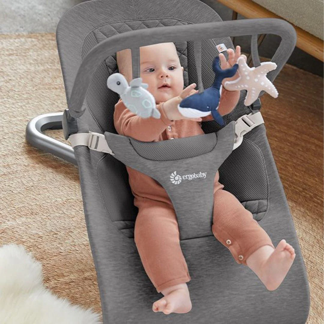 Ergobaby Evolve Bouncer Toy Bar  - Charcoal Grey - Image 2