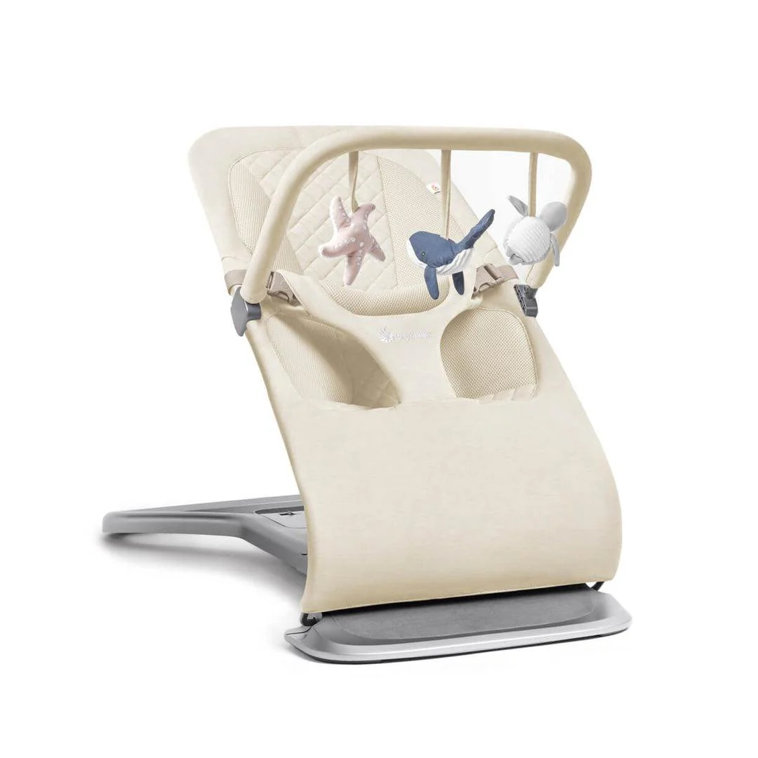 Ergobaby Evolve Bouncer Toy Bar - Ocean Wonders - Cream - Image 3