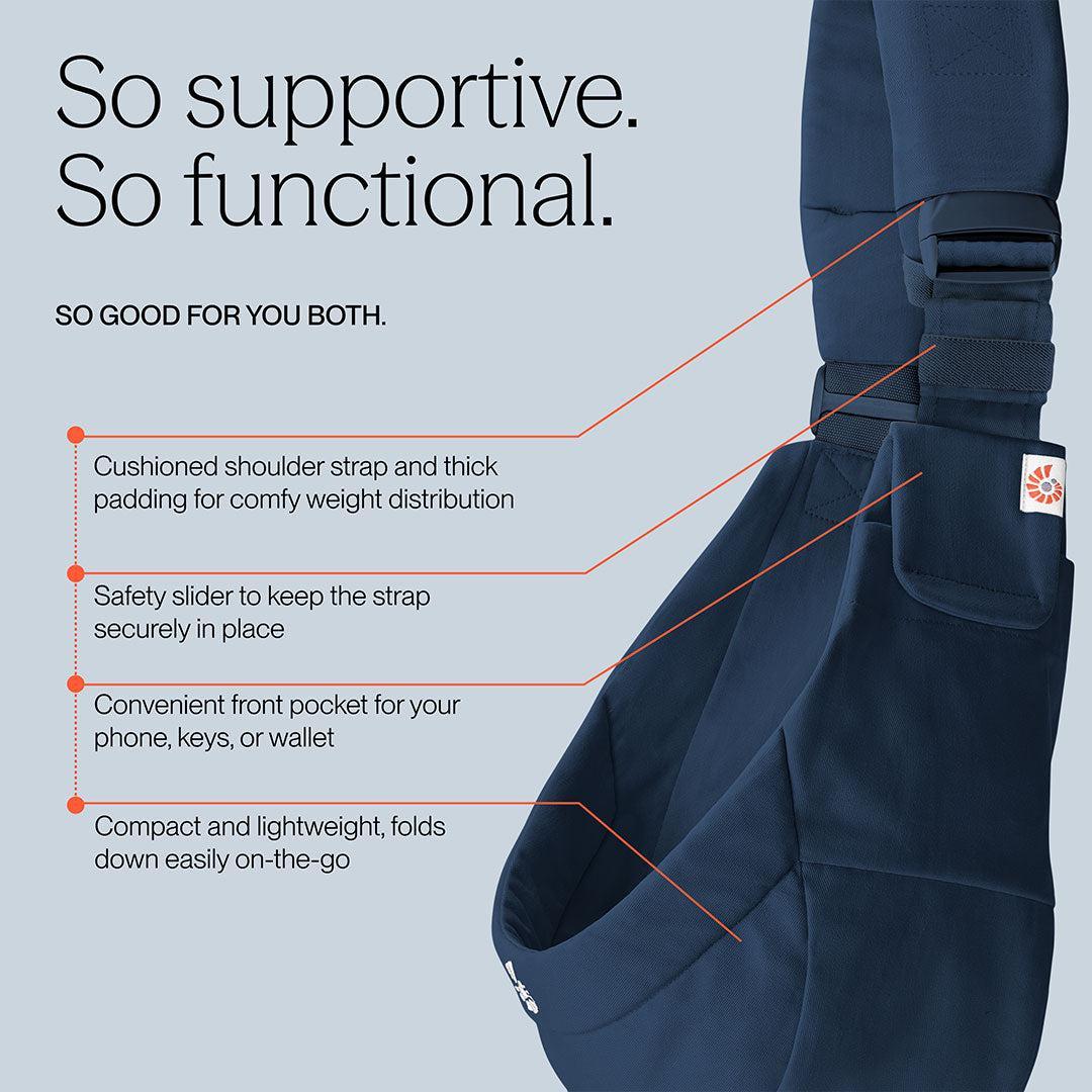Ergobaby Upsie Sling Carrier - Midnight Blue - Image 4