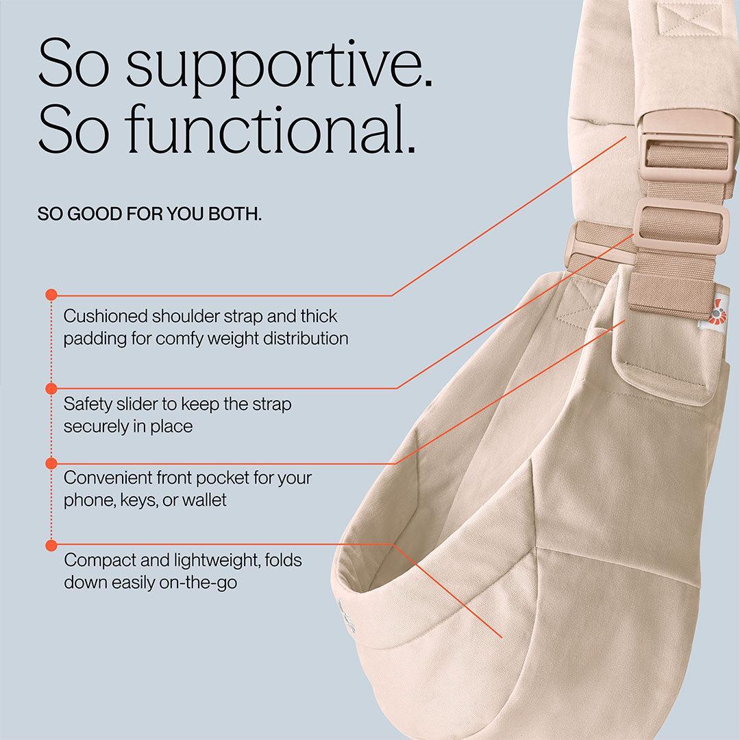 Ergobaby Upsie Sling Carrier - Natural Beige - Image 4