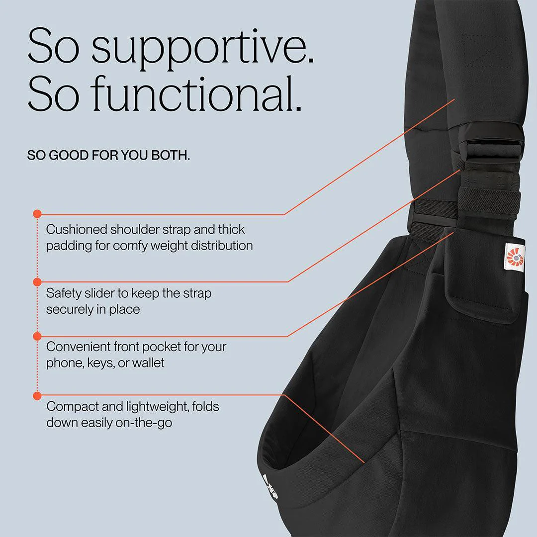 Ergobaby Upsie Sling Carrier - Onyx Black - Image 4