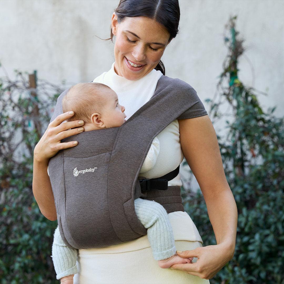 Ergobaby Embrace Newborn Carrier - Heather Grey - Image 9