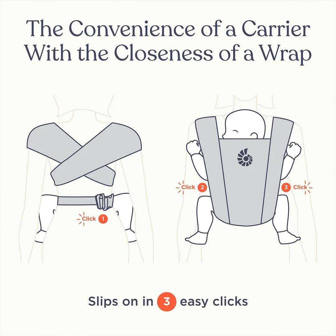 Ergobaby Embrace Soft Air Mesh Newborn Carrier - Soft Grey - Image 9