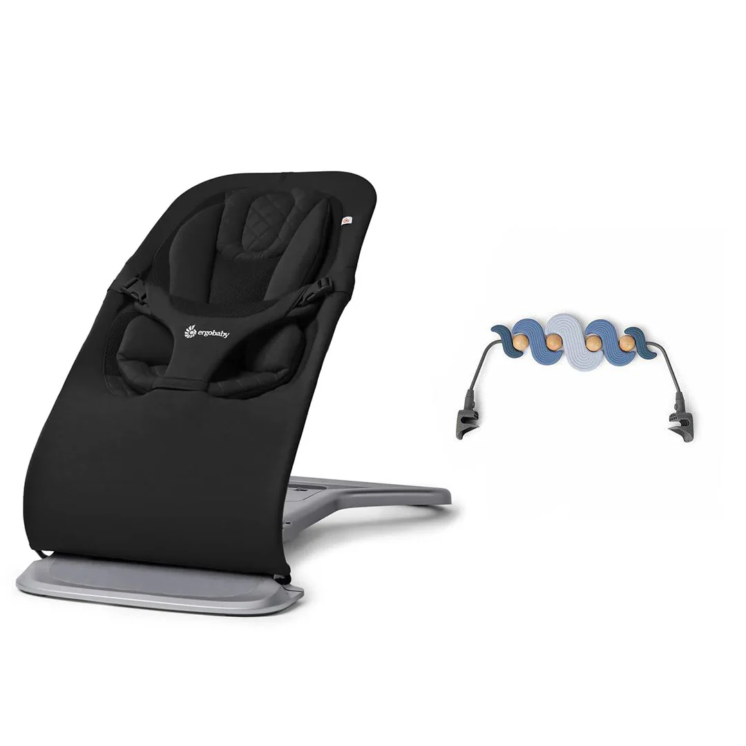 Ergobaby Evolve Baby Bouncer - Onyx Black - Image 13