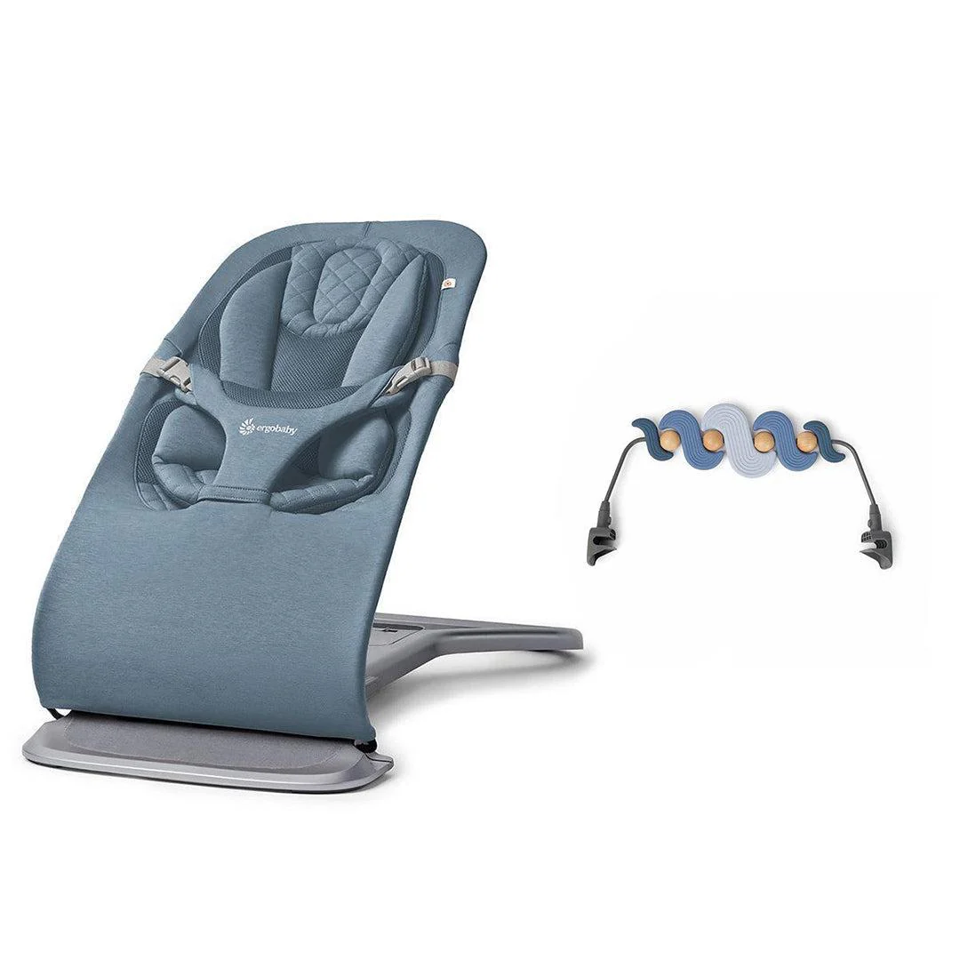 Ergobaby Evolve Baby Bouncer - Oxford Blue - Image 17