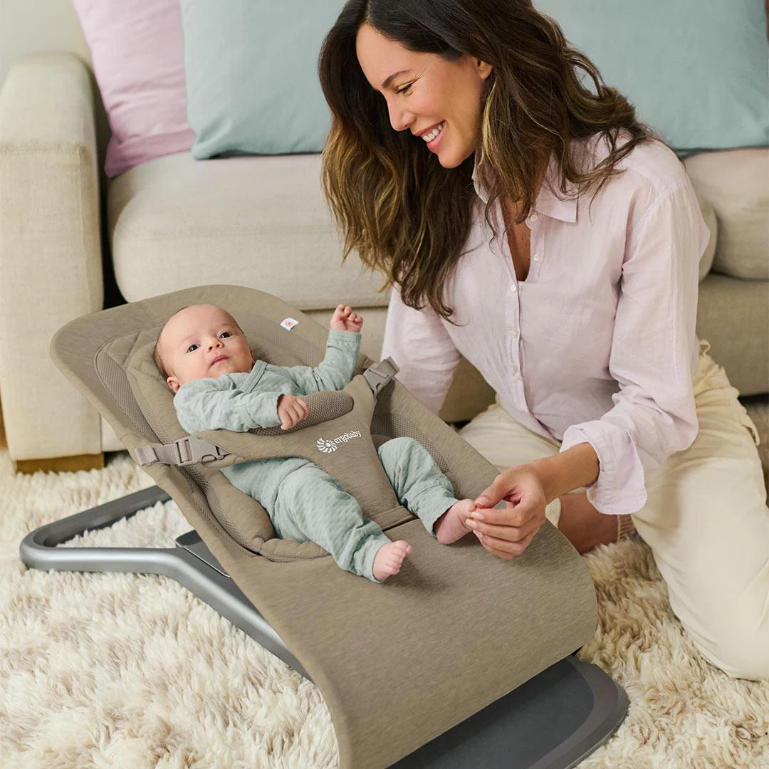 Ergobaby Evolve Baby Bouncer - Soft Olive - Image 11