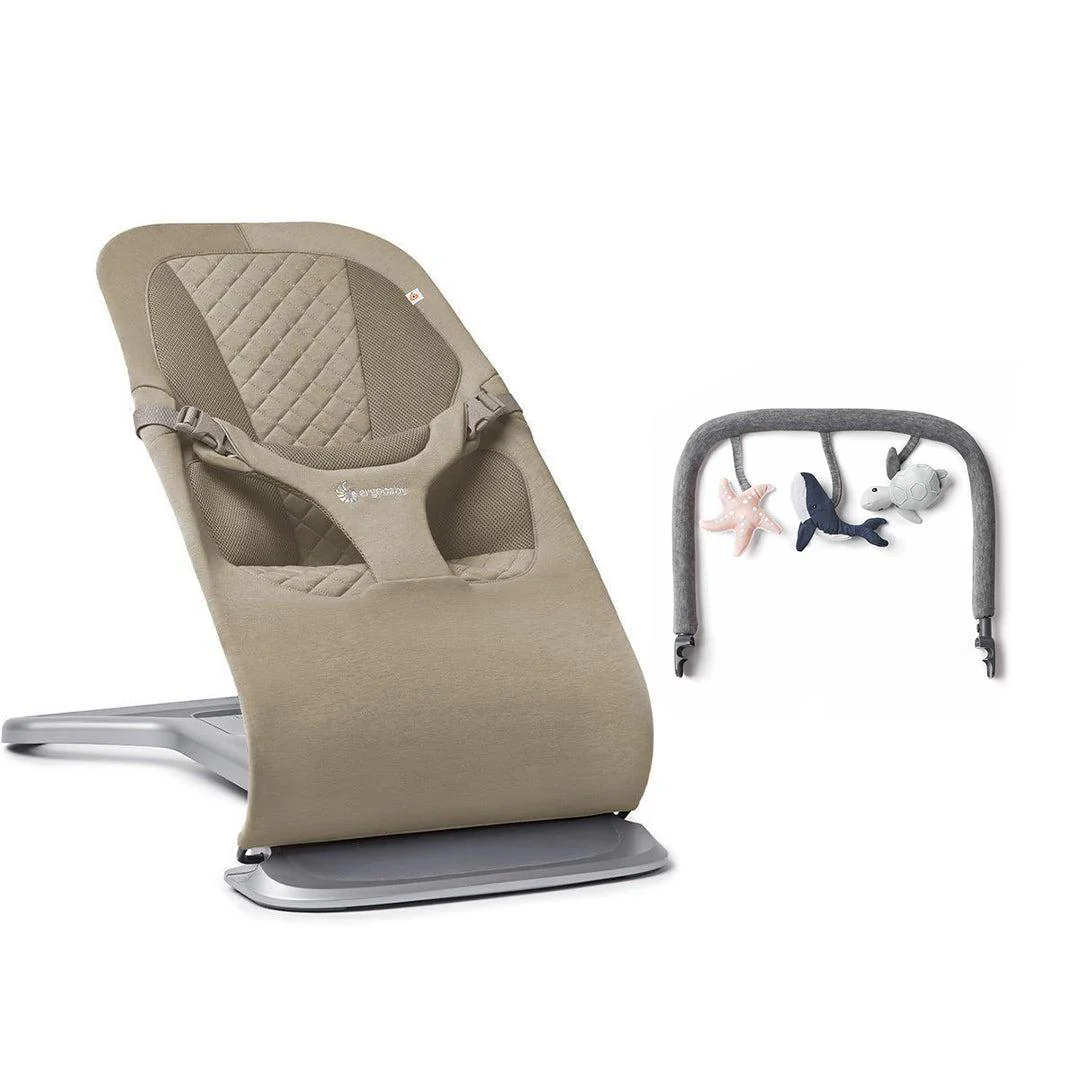 Ergobaby Evolve Baby Bouncer - Soft Olive - Image 14