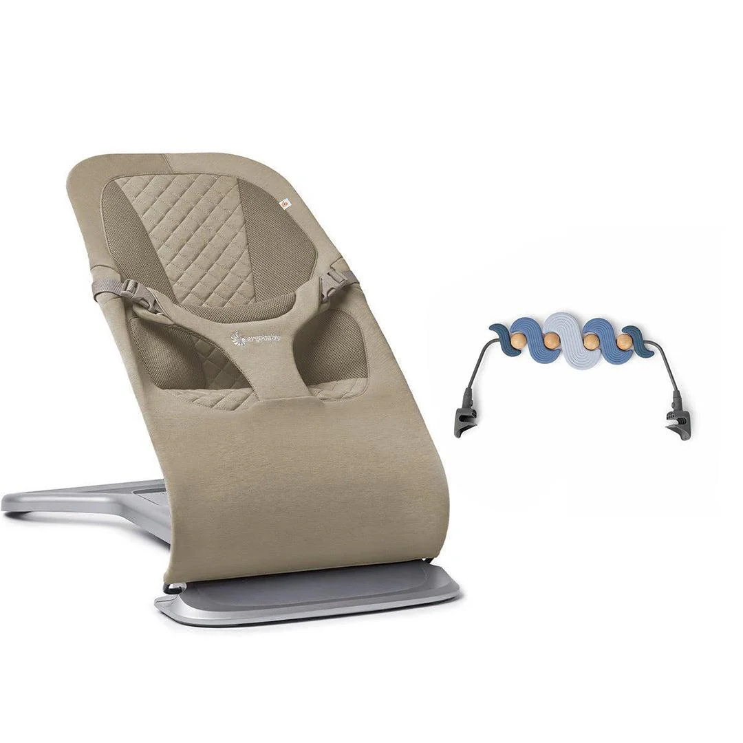 Ergobaby Evolve Baby Bouncer - Soft Olive - Image 15