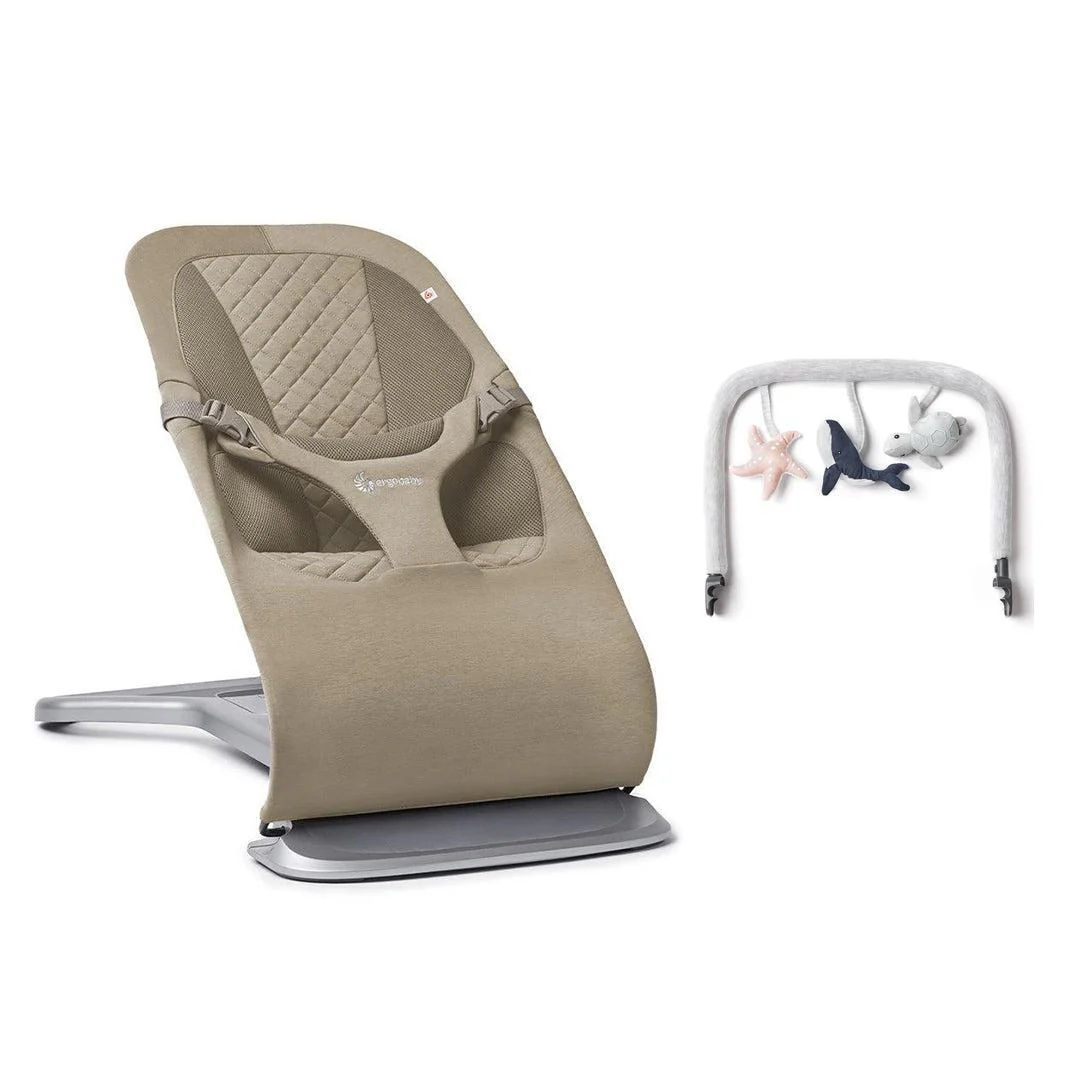 Ergobaby Evolve Baby Bouncer - Soft Olive - Image 16