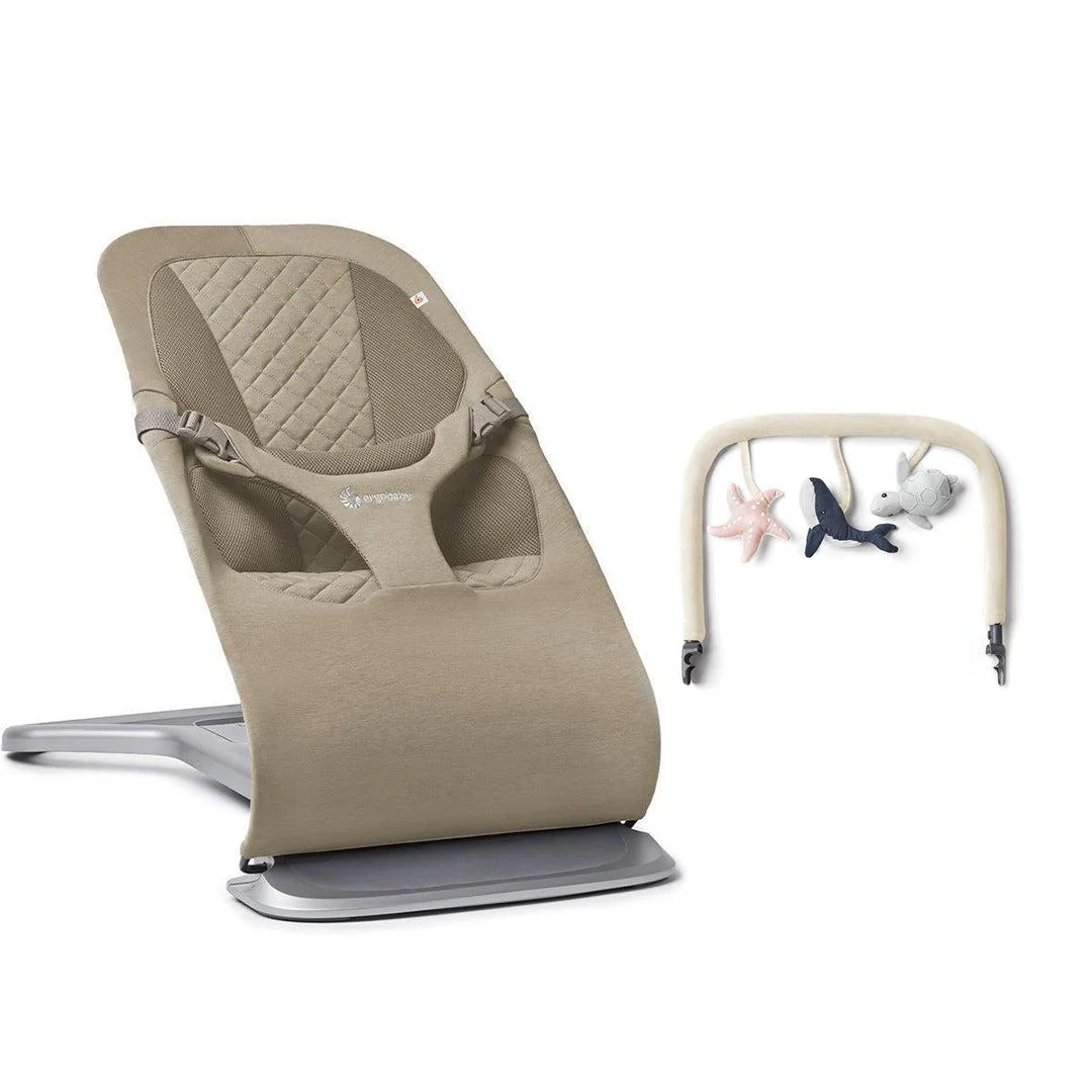 Ergobaby Evolve Baby Bouncer - Soft Olive - Image 17
