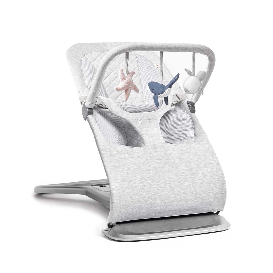 Ergobaby Evolve Baby Bouncer Toy Bar - Ocean Wonders - Grey - Image 3