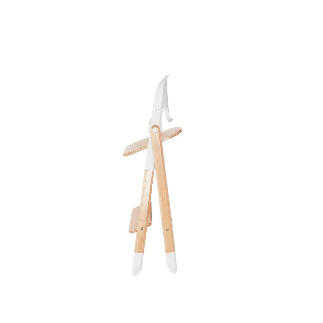 Ergobaby Evolve High Chair - Natural / White - Natural Wood - Image 8