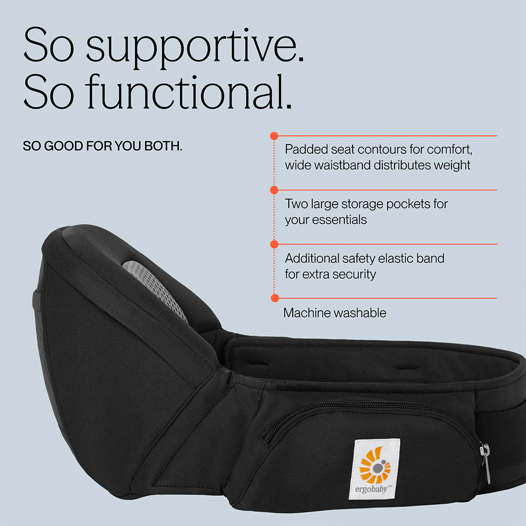 Ergobaby Lift Hip Seat - Onyx Black - Image 4