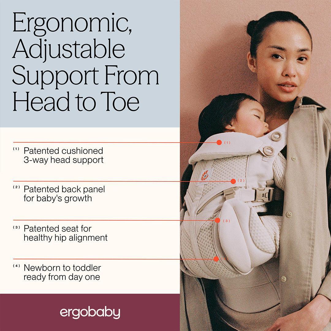 Ergobaby Omni Classic Mesh Baby Carrier - Natural Beige - Image 3