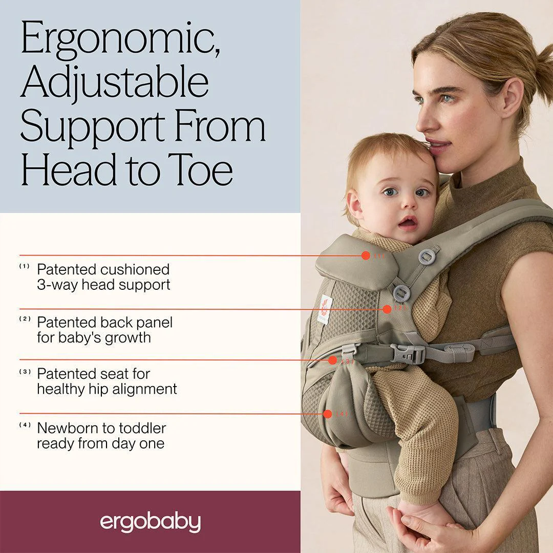 Ergobaby Omni Classic Mesh Baby Carrier - Soft Olive - Image 3