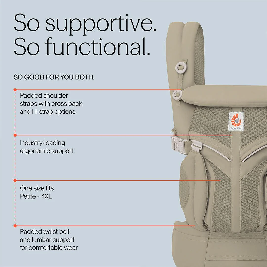 Ergobaby Omni Classic Mesh Baby Carrier - Soft Olive - Image 4