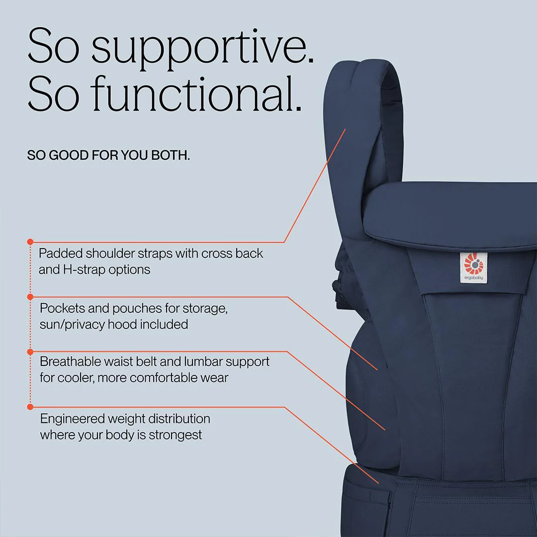 Ergobaby Omni Deluxe Cotton  - Midnight Blue - Image 4