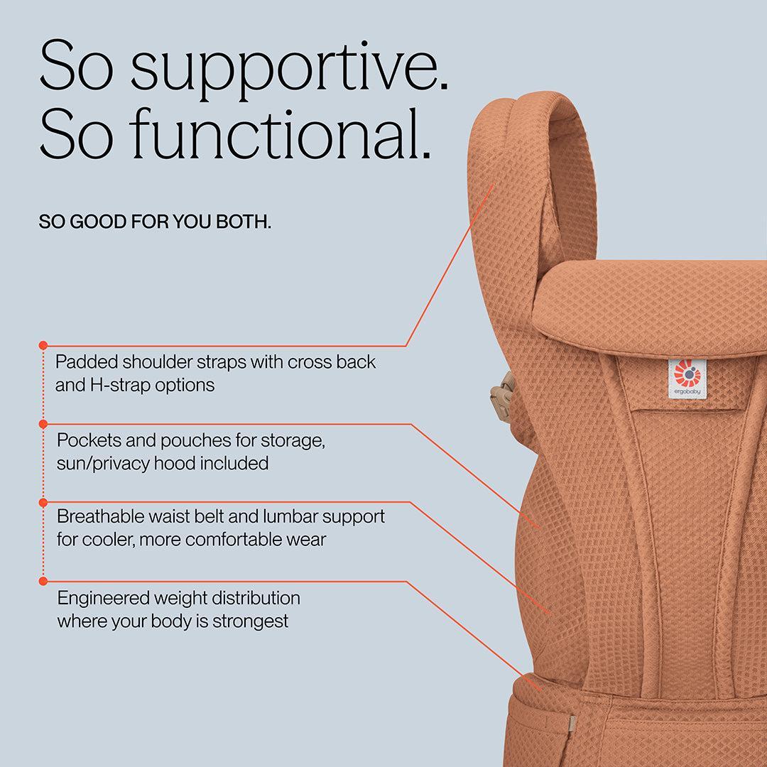 Ergobaby Omni Deluxe Mesh - Canyon Clay - Image 4