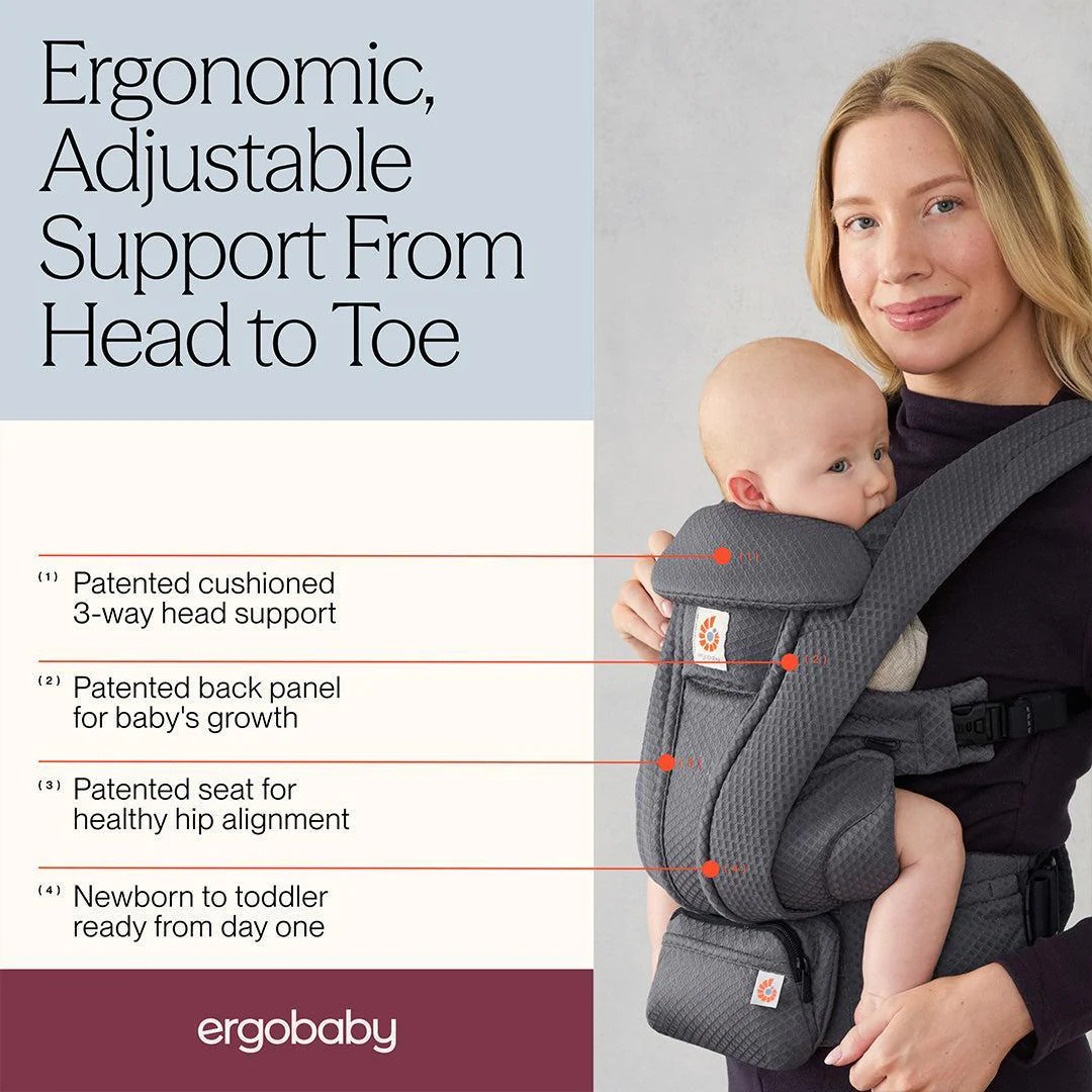 Ergobaby Omni Deluxe Mesh - Graphite Grey - Image 3