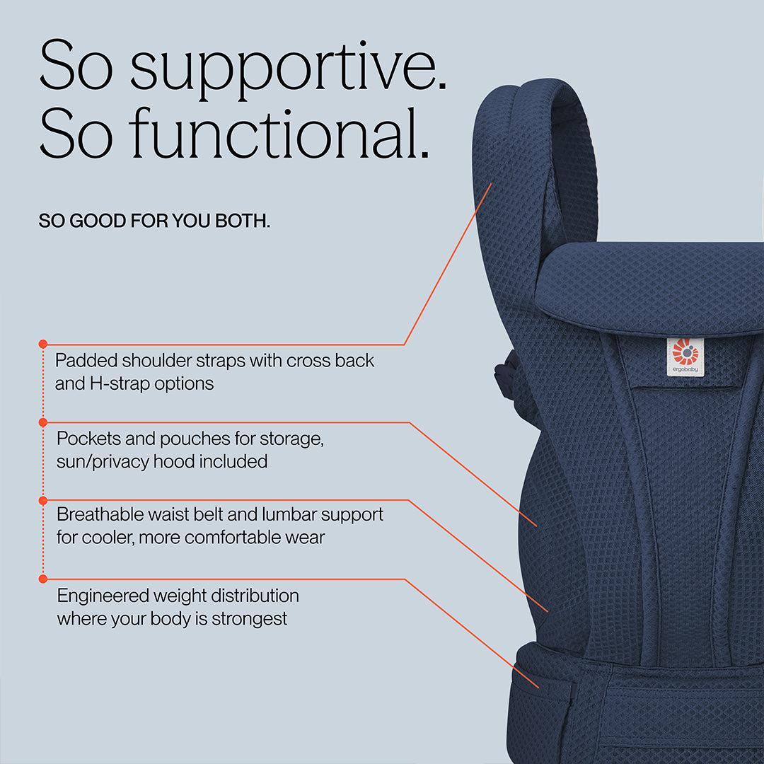 Ergobaby Omni Deluxe Mesh - Midnight Blue - Image 4