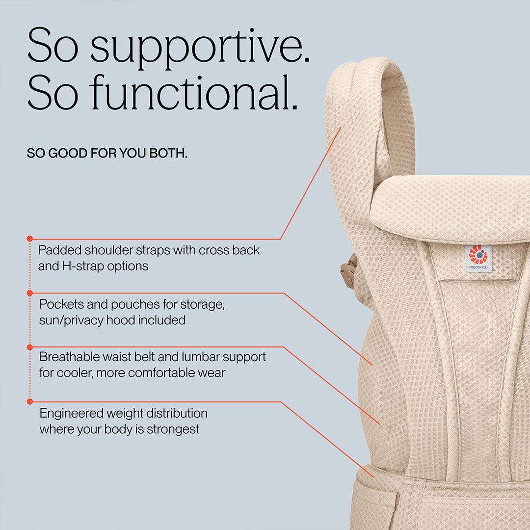 Ergobaby Omni Deluxe Mesh - Natural Beige - Image 4
