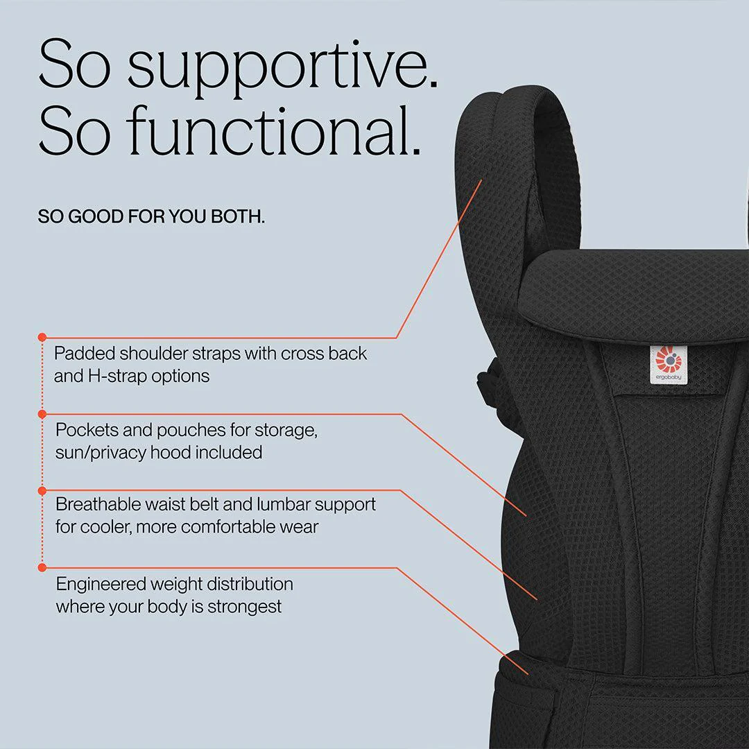 Ergobaby Omni Deluxe Mesh - Onyx Black - Image 4