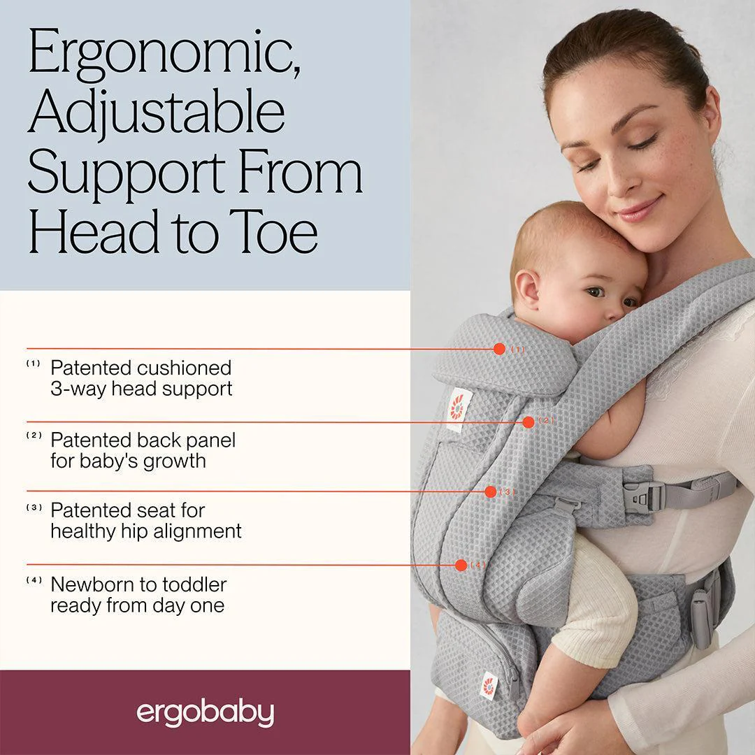 Ergobaby Omni Deluxe Mesh - Pearl Grey - Image 3